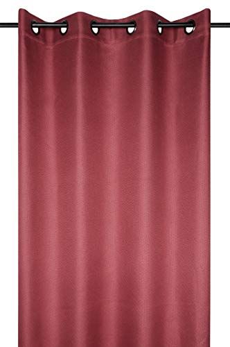 Stof Gordijn Copenhagen Rood 140 x 260 cm 100% Polyester