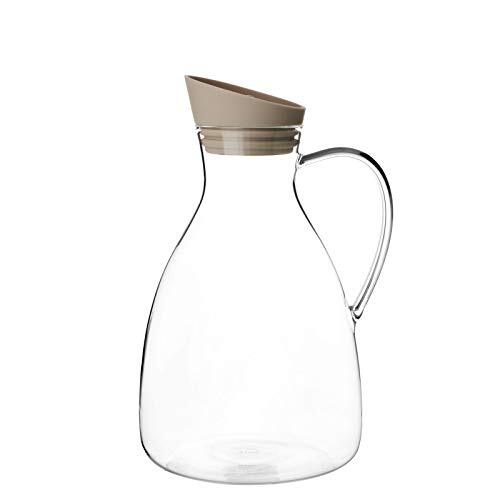 Viva karaf Infusion 2,4 liter glas transparant/beige