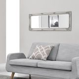 en.casa Wandspiegel Livorno met barok lijst 132x42x3,5 cm zilverkleurig