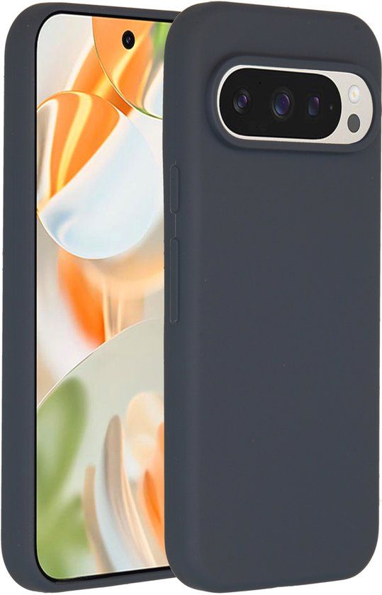 Accezz Liquid Silicone Backcover voor de Google Pixel 9 / 9 Pro - Donkerblauw