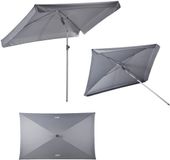 NILS CAMP NC7826 Tuinparasol Groen/Blauw Rechthoekig Polyester 200 cm