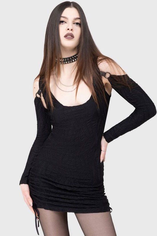 KIHILIST by KILLSTAR KILLSTAR Dusk Nomad Dames Mini-jurk - zwart - L