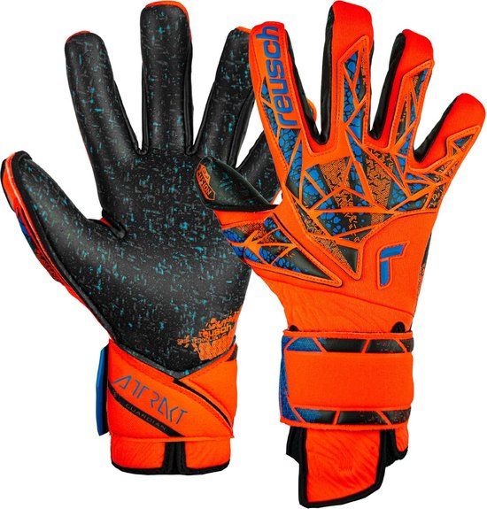 Reusch Attrakt Fusion Guardian Keepershandschoenen - Oranje-blauw - Volwassenen