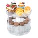 BillyBath Lazy Susan Draaiplateau, 360 graden, draaibaar, kruidenhouder, kruidenhouder, keukenhouder, zonder boren, voor keuken, organizer, opslag (2 niveaus)