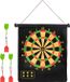 Merkloos Wan GmbH Magnetisch Dartbord - Tweezijdig Bord - Binnen Spelen - Lichtgewicht Draagbaar - 15 inch