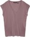 VERO MODA T-shirt femme unicolore extensible basique col en V épaules tombantes profondes VMFILLI
