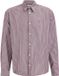 WE Fashion Chemise décontractée rayée pour hommes avec broderie
