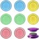 Westscottt Westcott whiteboard/koelkast Magneten extra sterk - 10x - pastel - 3 cm