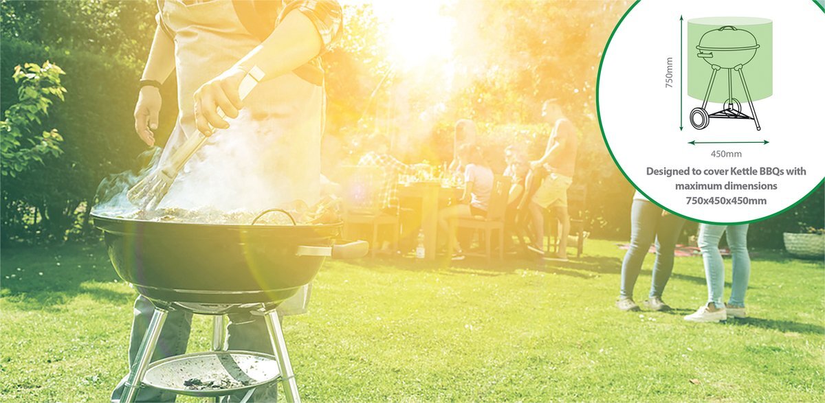 St Helens Home and Garden St. Helens Home & Garden - Kogel BBQ cover - Groen - 75x45cm Waterbestendig - Kogelbarbecue hoes - BBQ hoes
