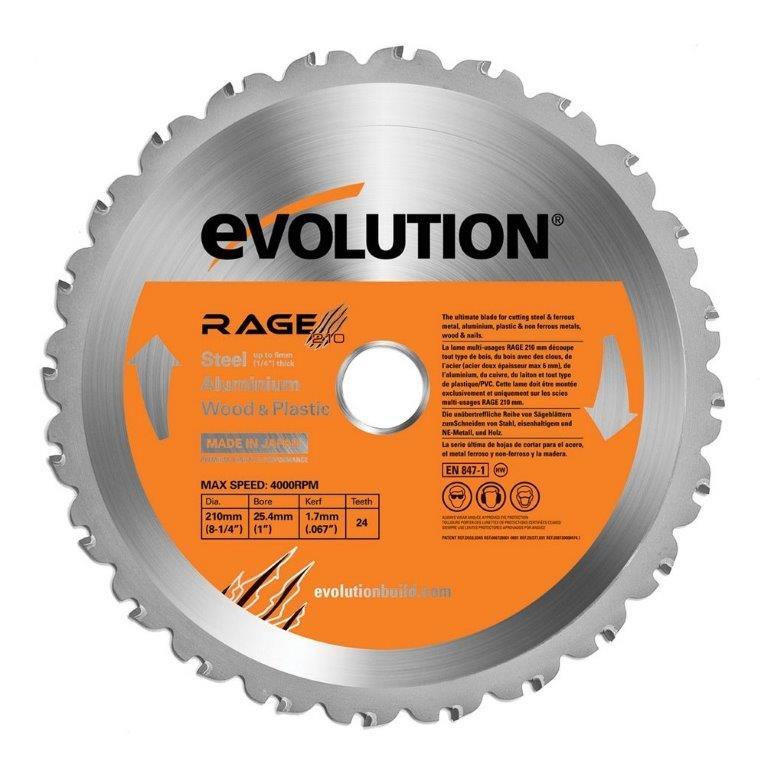 Evolution Zaagblad | 210 x 25 4 mm | 24 tanden