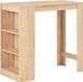Maison Exclusive Table de bar avec étagère, chêne, 110 x 50 x 103 cm