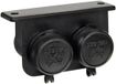 Lampa opbouwsocket 12/24 Volt 2 weg zwart