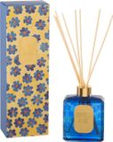 J-Line geurstokjes Hapiness Blooms - White Musk Violet - glas - blauw/geel