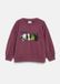 s.Oliver Sweatshirt Bordeaux Katoen Ronde Hals Lange Mouw Printopdruk Kinderen