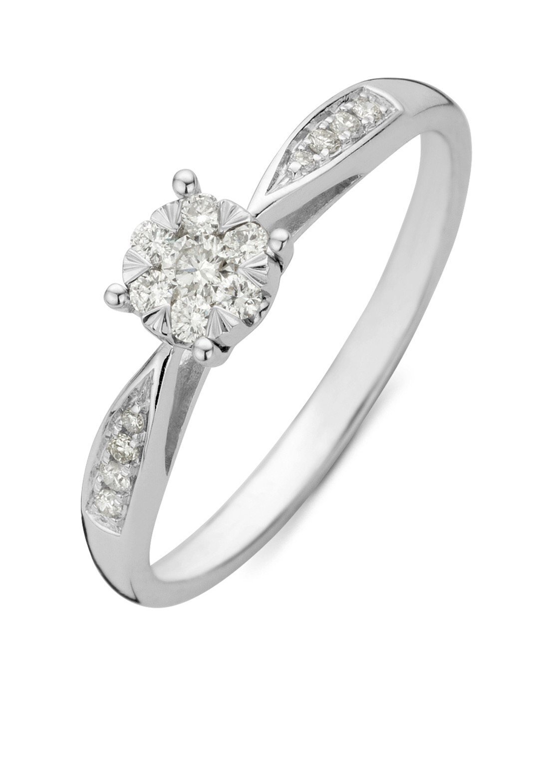 Diamond Point Witgouden ring 0.20 ct diamant Enchanted
