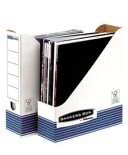 Fellowes Bankers Box System Tijdschriftenhouder - Blauw/Wit - 26301