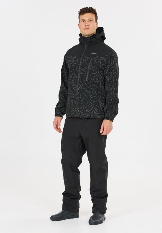 Weather Report Regenjacke Delton Heren XL Zwart-grijs Polyester/Elastaan