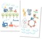 Les Chatounets babyslaapzak, maat 62 Muurtattoo Little Boy Choo der Zug