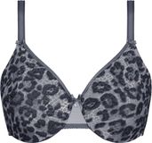 Chantelle Lingerie - Dames - Bh's - Minimizer bh - Medium ondersteuning - Met beugel - Voorgevormd - Polyamide/Elastaan - Panterprint - Grijs - Maat 95F