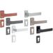 Fimet Garniture de rosace PZ Fimet PUSH 1317-276 sur rosaces étroites, blanc mat