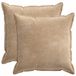vidaXL Taie d'oreiller - 2 pièces - Taupe - 70 x 70 cm - Satin de coton