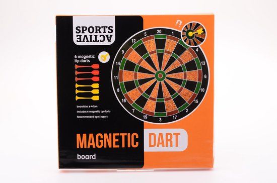 Johntoy Magnetisch Dartbord - Inclusief Dartpijlen - 41 cm - Voor Kinderen