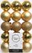 Decoris Kerstballen Mix (6cm) Box 30 Stuks Licht Goud | Kunststof