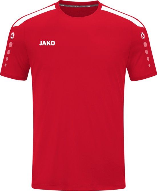 Jako Power Shirt Korte Mouw Kinderen - Rood - Maat 164