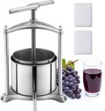 VEVOR Presse à baies manuelle 6 litres acier inoxydable