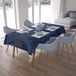 Bonamaison Tafelkleed, Anti-Mold, Sneldrogend, Waterdicht, 100% Polyester Tafellaken, Blauw, 140 x 200 Cm