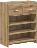 vidaXL Schoenenkast 73,5 x 36 x 92 cm Bewerkt hout Artisanaal eiken