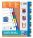 Oxford 100204822 XL kunststof tabbladen Strong-Line 25-delige set cijfers 1-31 31-delig extra breed
