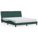 VidaXL Cadre de lit Velours Vert foncé 160x200 cm