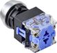TRU COMPONENTS TC-9428092 LAS0-L-11/B Bouton-poussoir 250 V 5 A 1x off/(on) Momentané IP40 Bleu Plastique 1 pièce(s)