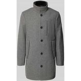 Tom Tailor 2-in-1 wollen jas met afneembare binnenjas - Heren - 3XL - light stone grey wool twill