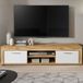 Xonox Tv-meubel Jam - 160x40x37cm - 2 Deuren - Wotan Eik/wit