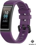 Strap-it Huawei Band 3 / 4 Pro Silicone Band - Purple