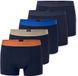 Schiesser 5PACK Shorts - 95/5 Multipacks - Heren - Donkerblauw, Meerkleurig - Katoen/Elastaan