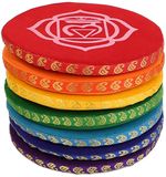 Fine Asianliving Klankschaalkussen chakra multi-colour set - 14.5cm