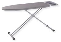 Planche à repasser Pliable - Avec support unité vapeur - 110 x 33 cm - Gris clair