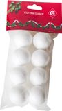 Gerimport Piepschuim balletjes /bolletjes - 8x st - D3 cm - DIY hobby/decoratie balletjes