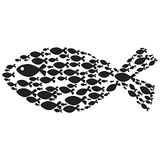 Rayher Hobby 29114000 houten stempel vis, 4 x 9 cm