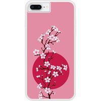 Apple Bedrukt siliconen hoesje compatibel met iPhone 6 Plus, Apple iPhone 6S Plus Cherry blossom