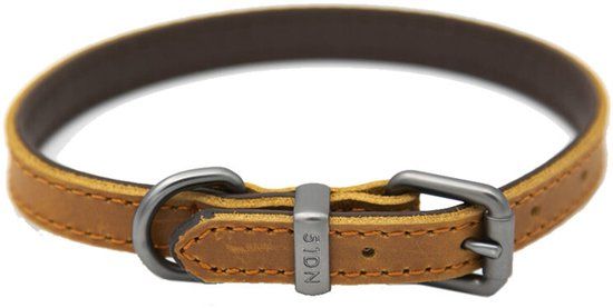 51 Degrees North Milano Collar Cognac Leer 16 mm x 40 cm