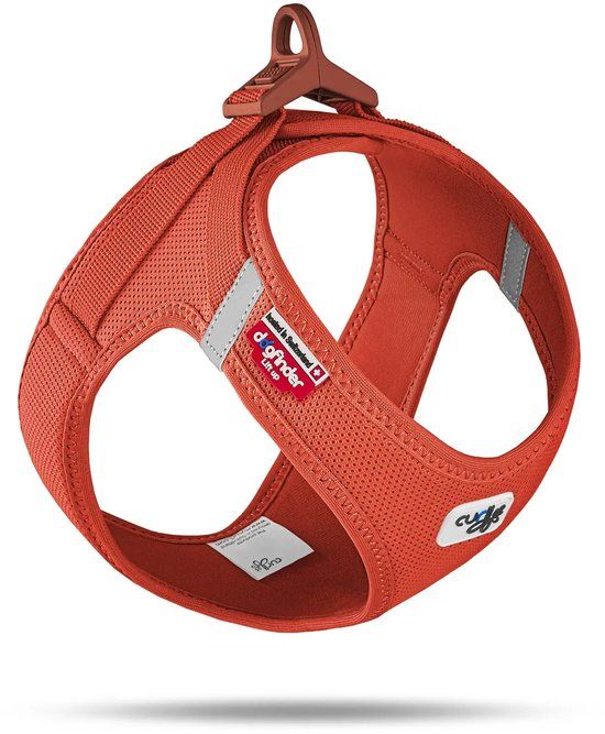 Curli Vest Harness Clasp Air-Mesh - Sun Orange - S