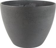 Ter Steege Bloempot - gerecycled kunststof - grijs - 29 x 22 cm - Binnen en buiten