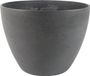 Ter Steege Pot de fleurs - plastique recyclé - gris - 29 x 22 cm - Intérieur et extérieur