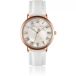 Amelia Parker Classique White Lederen horloge pour femmes