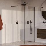 Brauer Oblivion Inloopdouche Helder Glas 90 x 200 cm PVD Gunmetal Geborsteld