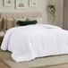 Utopia Bedding All Season dons-alternatief, gewatteerd dekbed, Queensize dekbedinzet, met hoeklussen, machinewasbare comforter (wit)